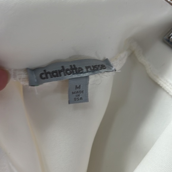 Large pleaded white A-line skirt - Picture 3 of 5